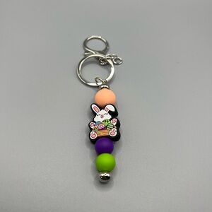 Colorful Bunny Keychain for Kids - Handmade #K0272C